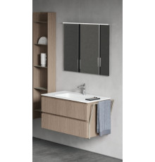 Тумба подвесная для раковины BMT Galaxy 600х500х486 мм 2 ящика Nespola/Titanio 937 106 GEF 01 294