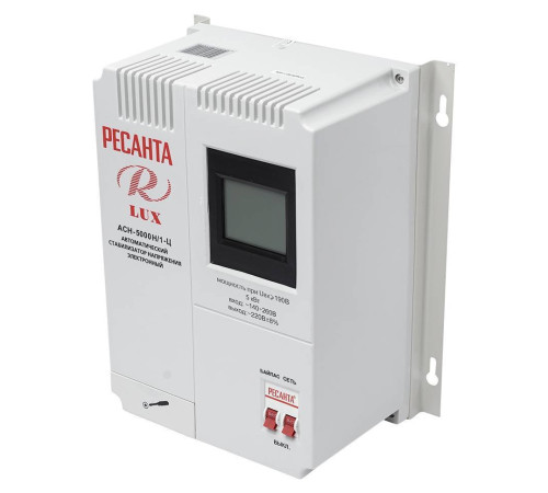 Стабилизатор напряжения Ресанта АСН-5000 Н/1-Ц Lux настенный 5 кВт