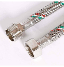 Гибкая подводка для воды Uni-Fitt 1/2 НВ 250 см нержавеющая сталь 501S2025