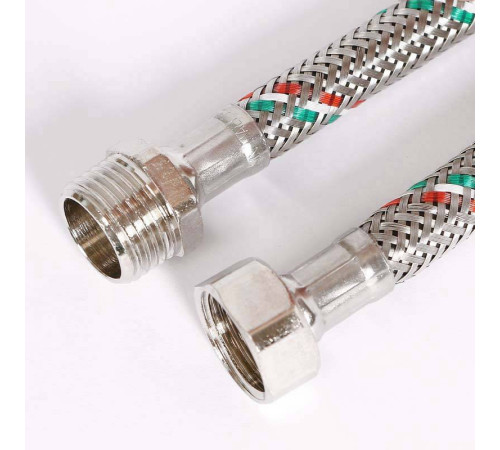 Гибкая подводка для воды Uni-Fitt 1/2 НВ 250 см нержавеющая сталь 501S2025