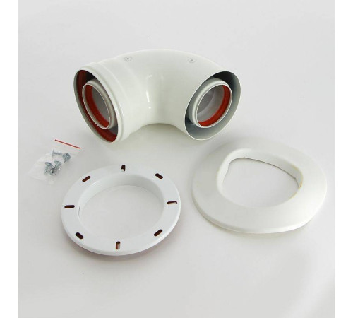 Отвод коаксиальный BAXI 60/100 мм 90° для котлов ECO Nova / Classic 71410141