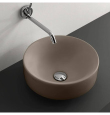 Раковина накладная Kerasan Cento 45 см без отверстия Nocciola 355781