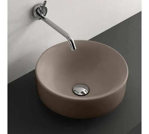 Раковина накладная Kerasan Cento 45 см без отверстия Nocciola 355781