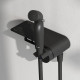 Смеситель с гигиеническим душем и полкой встраиваемый AM.PM Func матовый черный F0H8F922