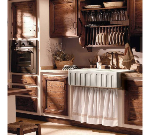 Раковина кухонная Kerasan Hannah Surrey 100x47x23 см без отверстия белый 545101