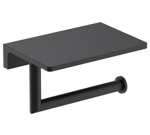 Держатель туалетной бумаги с полкой Timo Saona черный 13043/03