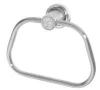 Полотенцедержатель кольцо Boheme Royal Cristal хром 10925-CR