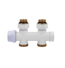 Узел нижнего подключения Primoclima Thermolink термостатический прямой 1/2 x 3/4 Белый PC700SW