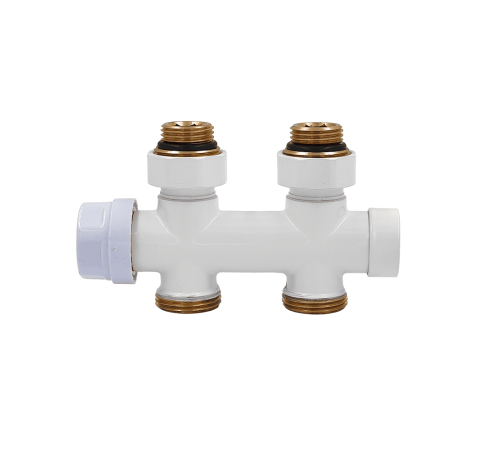 Узел нижнего подключения Primoclima Thermolink термостатический прямой 1/2 x 3/4 Белый PC700SW