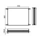 Монтажная рама для зеркального шкафа встраиваемая emco Asis prestige 815х147х665 мм 9897 000 08