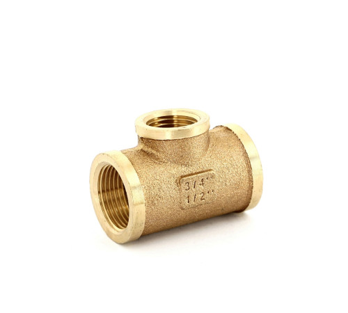 Тройник SANHA серия 3000 3/4х1/2х3/4 ВВВ бронзовый 3130341234