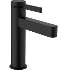 Смеситель для раковины Hansgrohe Finoris 113 мм с донным клапаном Push-Open черный матовый 76023670