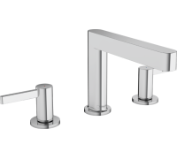 Смеситель для раковины Hansgrohe Finoris на 3 отверстия 113 мм с донным клапаном Push-Open хром 76033000