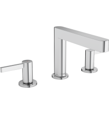Смеситель для раковины Hansgrohe Finoris на 3 отверстия 113 мм с донным клапаном Push-Open хром 76033000