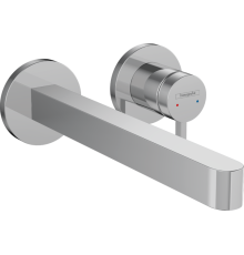 Смеситель для раковины Hansgrohe Finoris настенный на 2 отверстия излив 225 мм внешняя часть хром 76050000