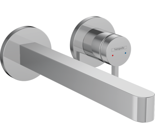 Смеситель для раковины Hansgrohe Finoris настенный на 2 отверстия излив 225 мм внешняя часть хром 76050000