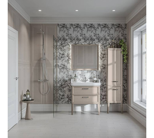 Тумба подвесная Kerama Marazzi Pompei 80 см 2 ящика камео бежевый глянцевый PO.N.80.2\CAM