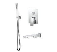 Душевая система Aquanet Savona с изливом и ручным душем хром AQM8411CR
