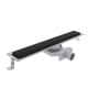 Трап душевой Plumberia Selection PS IN-TILE 6x60 см черный матовый PST60NO