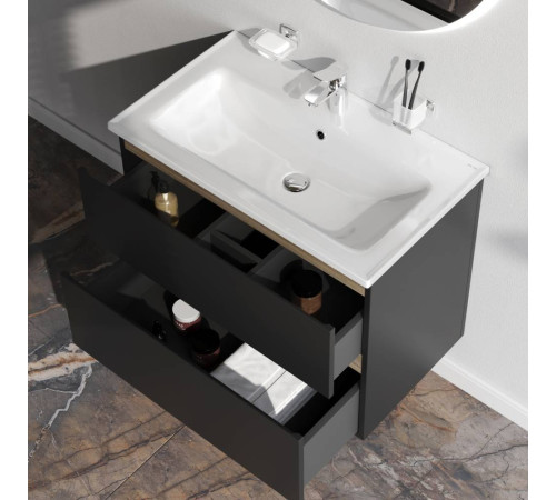 Тумба под раковину подвесная AM.PM X-Joy 80 см черный матовый M85AFHX0802BM