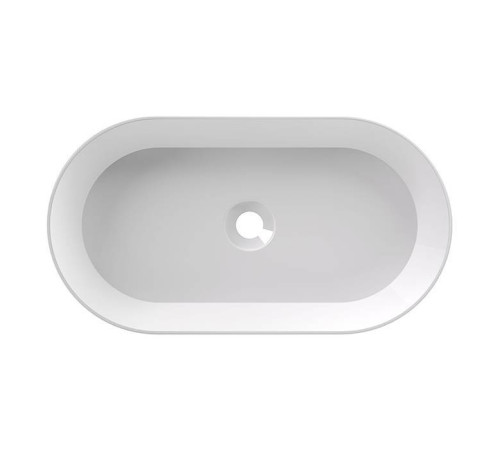 Раковина накладная Alice Ceramica Spy Oval 65x36x12 см белый глянцевый 34240101