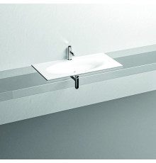 Раковина Kerasan Shape 102х52 см встраиваемая 1 отверстие белый матовый 547030