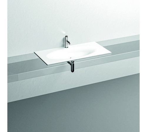 Раковина Kerasan Shape 102х52 см встраиваемая 1 отверстие белый матовый 547030