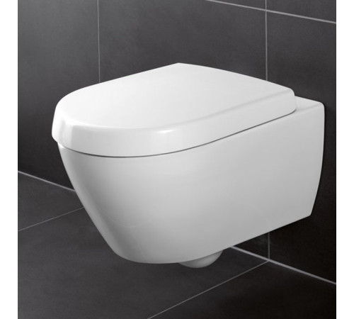 Сиденье для унитаза Villeroy & Boch Subway 2.0 с микролифтом белый 9M68S101
