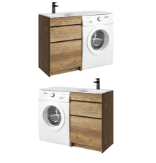 Тумба под умывальник Aqwella Terra дуб балтийский TER01052NDB