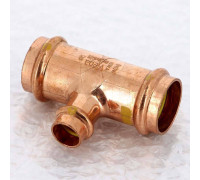 Тройник пресс медный Viega Profipress G 28x15x28 мм 346058
