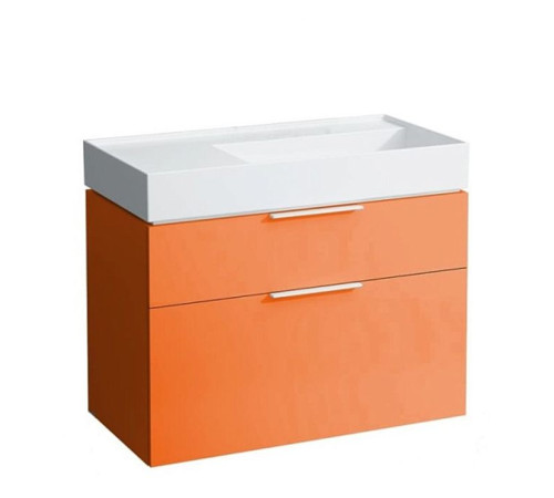 Тумба с раковиной Laufen Kartell 89.5х45.5х61.5 см оранжевый глянцевый 4.0760.2.033.635.1/8.1033.9.000.111.1