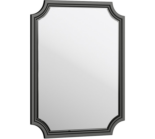 Зеркало Aqwella LaDonna 720х995 мм с фацетом черное LAD0207BLK