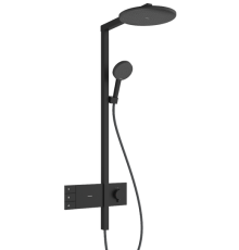 Душевая система Hansgrohe Raindance Alive S с термостатом Ø300 мм черный матовый 24595670