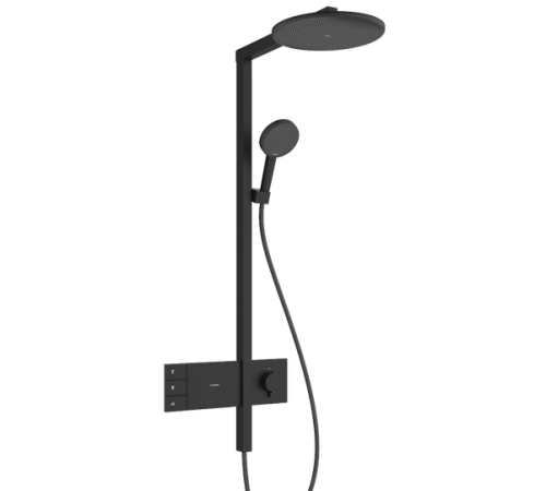 Душевая система Hansgrohe Raindance Alive S с термостатом Ø300 мм черный матовый 24595670
