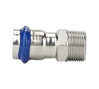 Муфта раструбная Varmega Inox Press с наружной резьбой 15х1/2 VM706001504