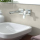 Смеситель для раковины Hansgrohe Logis настенный с донным клапаном хром 71256000