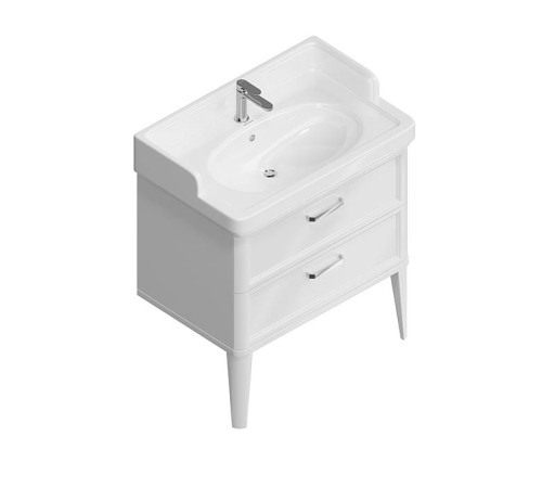 Тумба подвесная Kerama Marazzi Pompei 80 см 2 ящика белый глянцевый PO.N.80.2\WHT