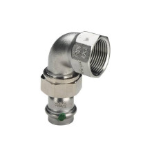 Отвод переходной 90° Viega Sanpress inox 22 мм x 3/4 ВР нержавеющая сталь 437329