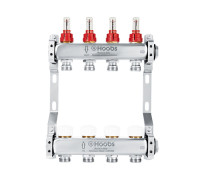 Комплект коллекторов Hoobs из нержавеющей стали с расходомерами 1 x 3/4 10 выходов HB-INCRK-804510