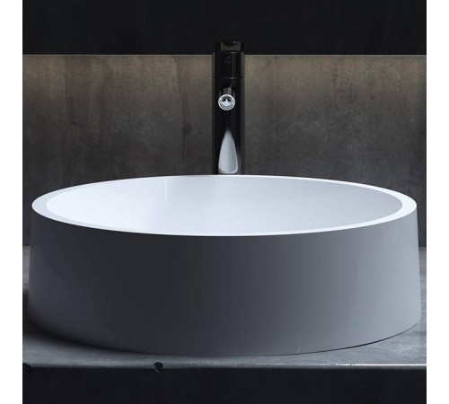 Раковина накладная Salini Gloria 44х44х12.5 см S-Stone белая матовая 1102201M