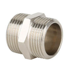 Ниппель резьбовой Gappo латунный никелированный 1/2 G2204