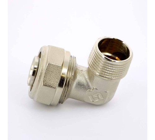 Угол обжимной никелированный Uni-Fitt 26х3/4 наружная резьба 665N8300