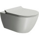 Унитаз подвесной безободковый GSI Pura 550x360 мм Swirlflush Cenere Matte 8815FR517