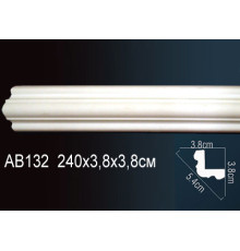 Карниз потолочный полиуретановый Perfect 45x45x2000 мм AB132