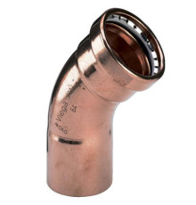Угол-вставка 45° пресс Viega Profipress 42 мм медь 292546