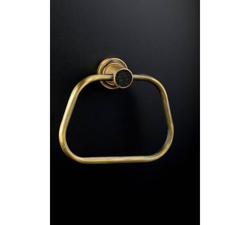 Полотенцедержатель кольцо Boheme Royal Cristal бронза 10925-BR