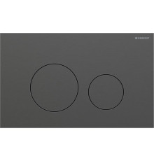 Клавиша смыва Geberit Sigma40 для двойного смыва круглая хромированный черный 115.628.QD.1