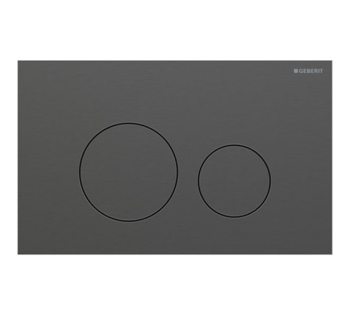 Клавиша смыва Geberit Sigma40 для двойного смыва круглая хромированный черный 115.628.QD.1