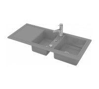 Кухонная мойка Duravit Cassia 116х51 см встраиваемая серая 7513111600