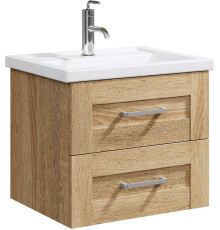 Тумба под умывальник подвесная AQUATON Фостер 610х550х410 мм дуб сонома FOS01062DS